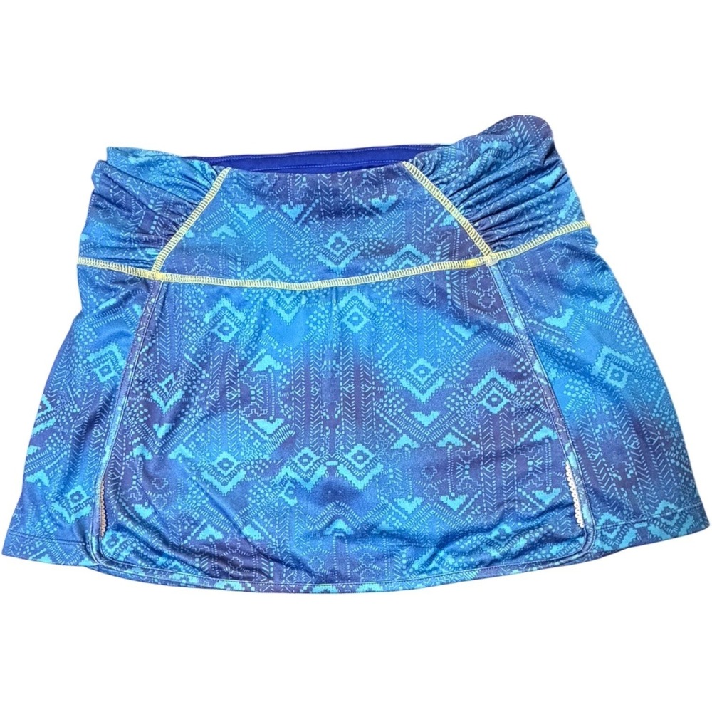 Athleta Blue‎ Aztec Tribal Skort Medium